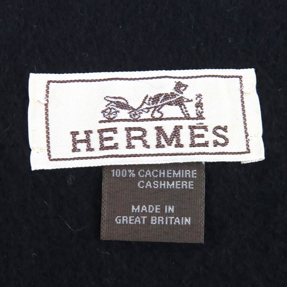 HERMES Black Scarf - Picture 7 of 7